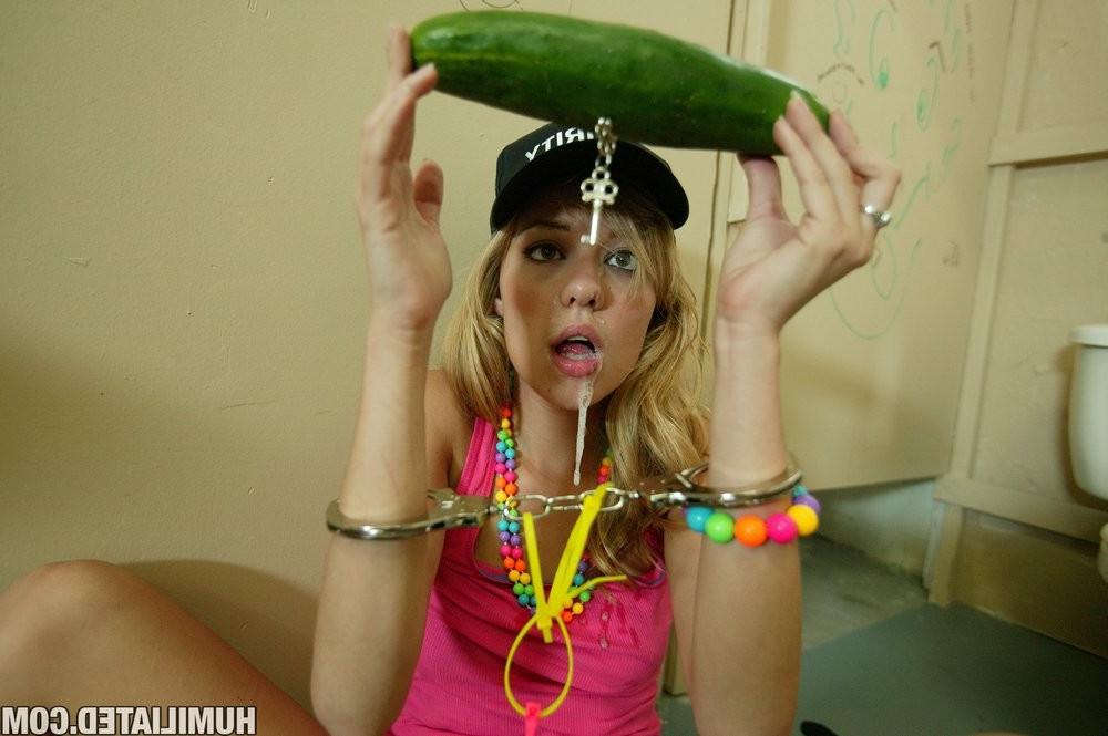 16P Hot slutty teen is zip tied, taped up, fucked and humilated