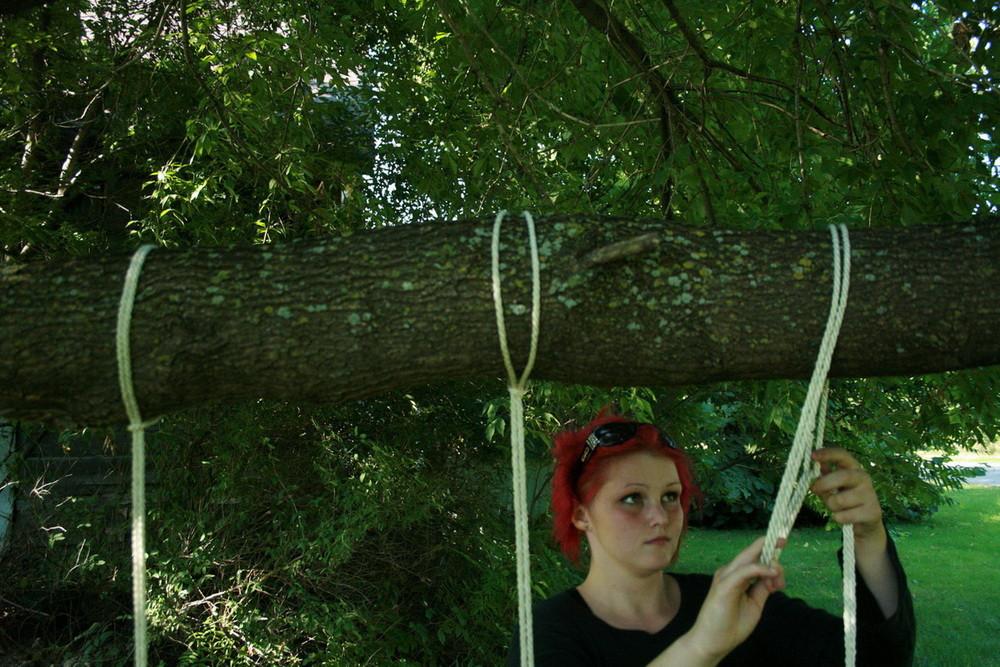 16P Mistress Ursela decided she'd like to try her hand at suspension. Marcy got more
