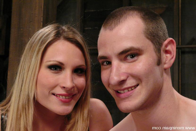 15P Mistress Harmony Rose puts eight fingers in his ass