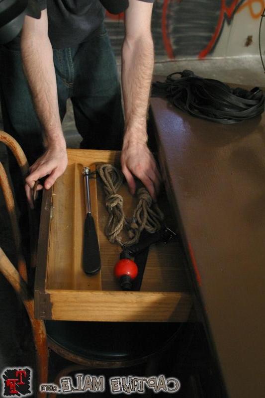 17P School Mistress gets boy in bondage and strapons him