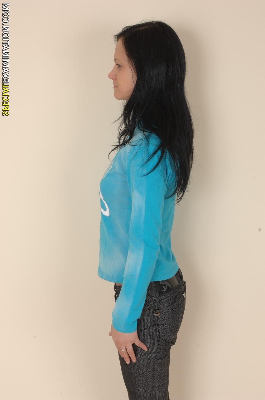 15P Physical and gyno inspection of a naked army novice