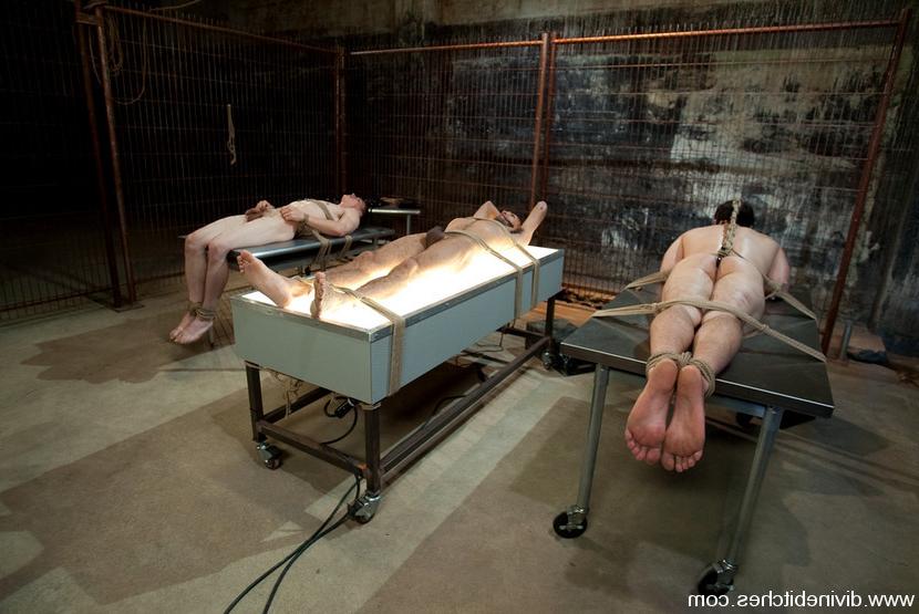 15P Three pathetic worms are milked and denied by cock milking machines with two evi