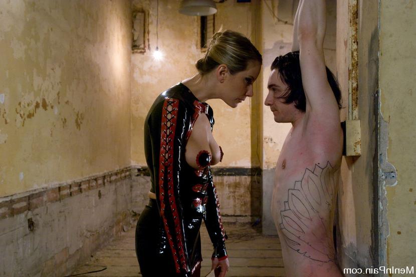 15P Gourgeous Mistress Slave Trainer electrocutes and fucks his ass