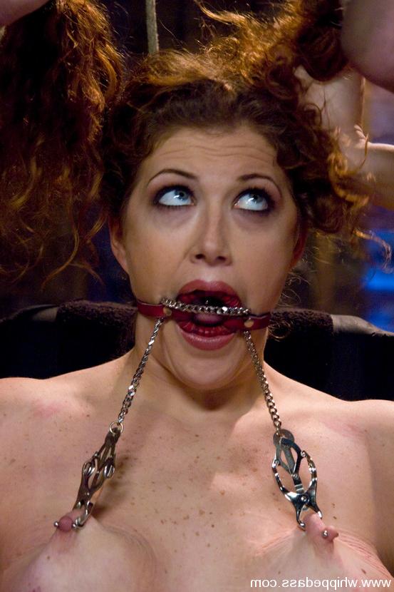 15P Redhead in hard bondage and domination