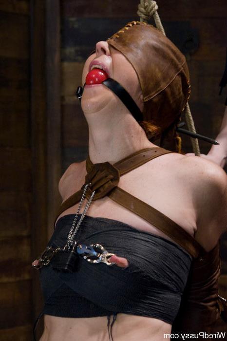15P Femdom Claire Adams ties up Trinity then fists her tight pussy