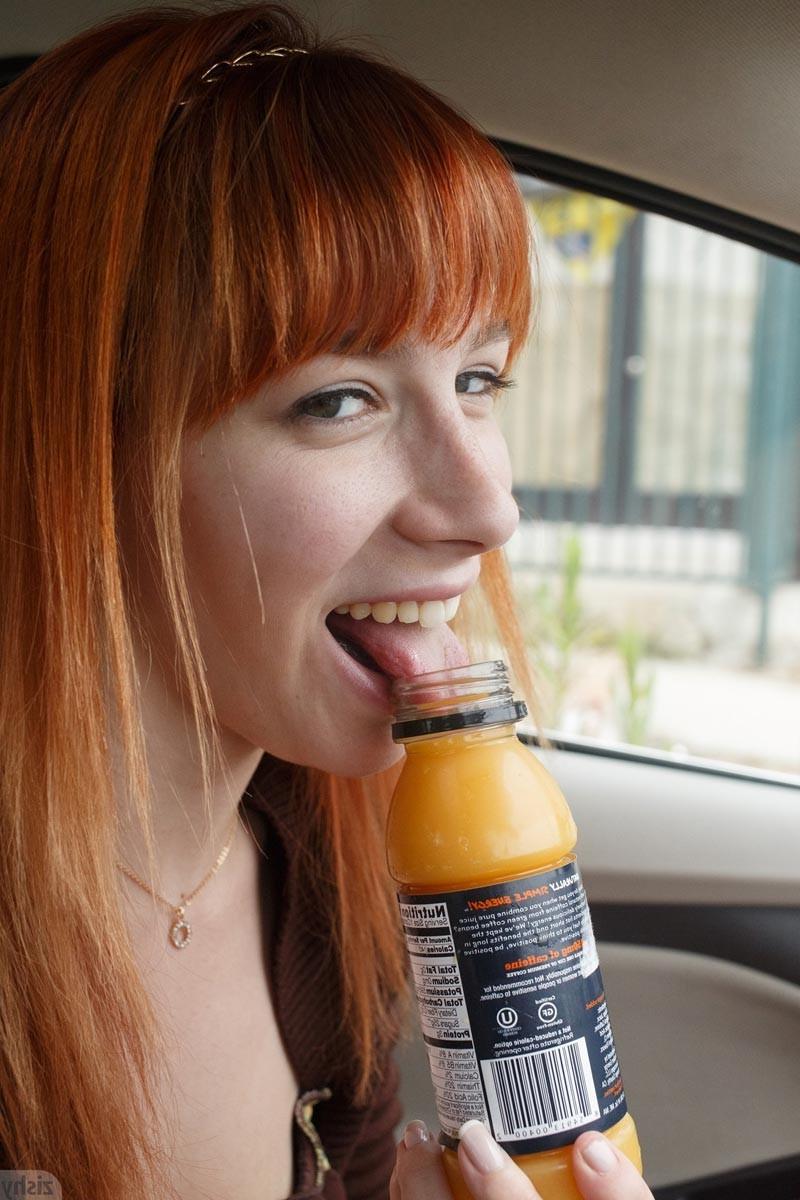 12P Curvy natural redhead with soft tits
