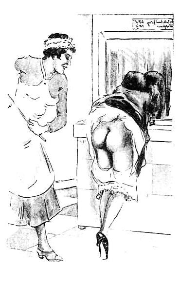 25P Thematic Drawn Porn Art 5 - Spanking (1)