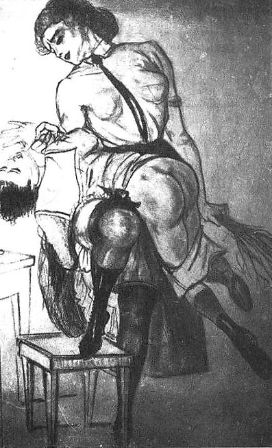 25P Thematic Drawn Porn Art 5 - Spanking (1)