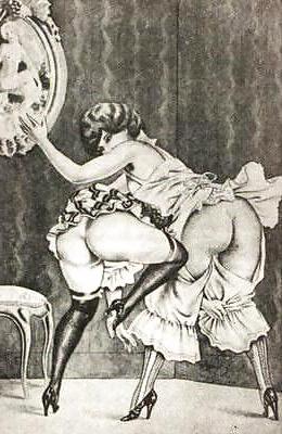 25P Thematic Drawn Porn Art 5 - Spanking (1)