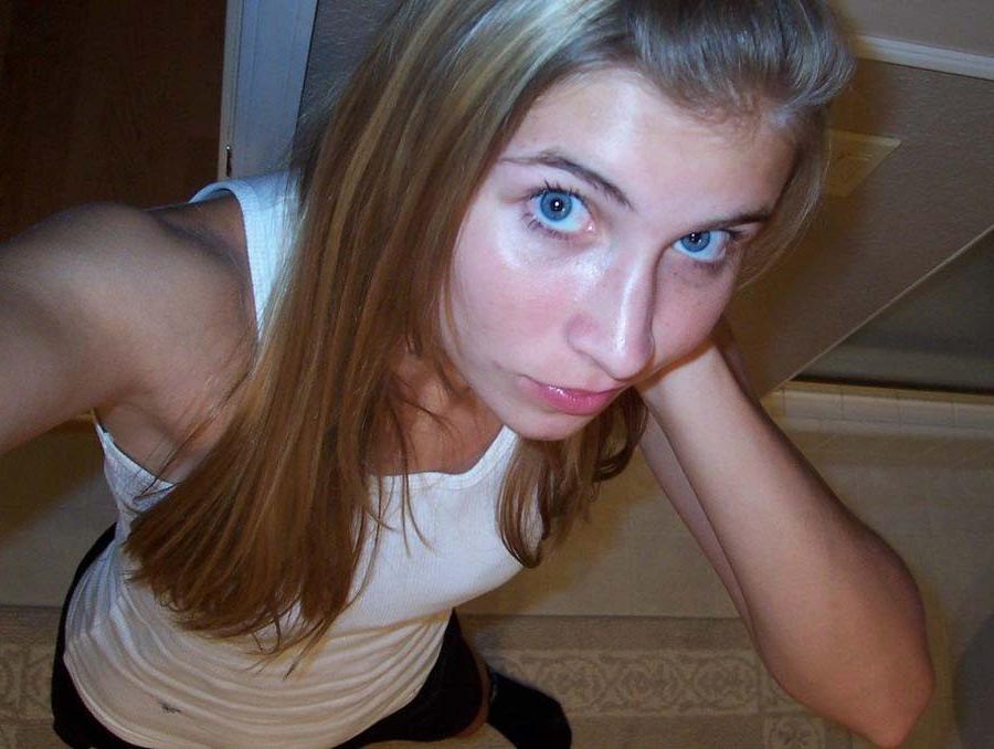 12P Petite long haired blonde is horny