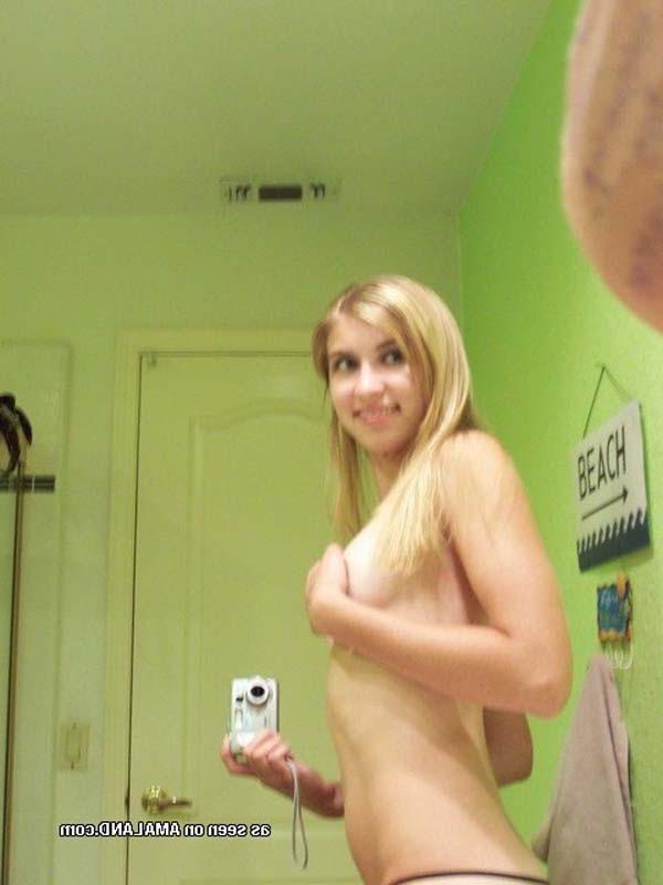 12P Petite long haired blonde is horny