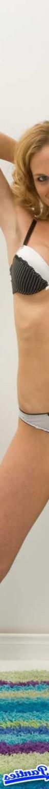 18P Chasen black and white thong panties and a matching bra she gives us some great 