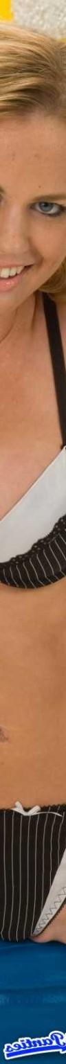 18P Chasen black and white thong panties and a matching bra she gives us some great 