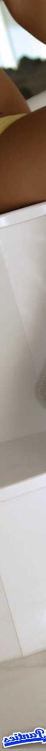 18P Ashlee yellow cotton panties and some striped socks in the bathroom