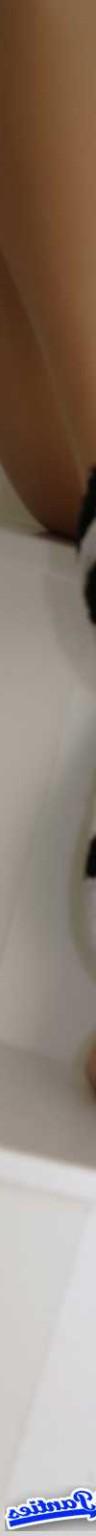 18P Ashlee yellow cotton panties and some striped socks in the bathroom