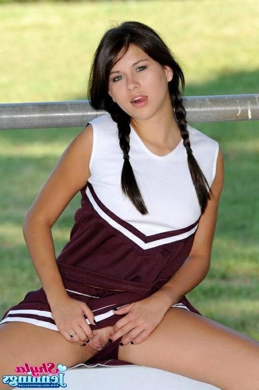 16P Shyla Jennings Dressed As A Cheerleader