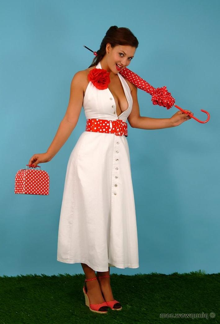 15P Stocking pinup model with big boobs