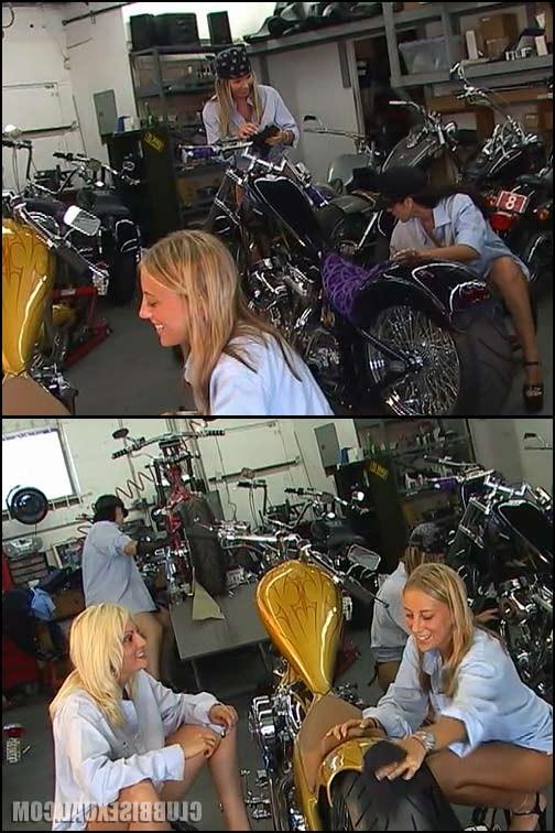 20P 4 Bike Girls Get Together to Strapon Fuck a Guy