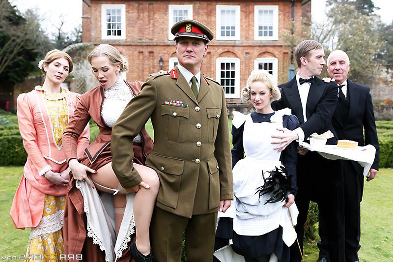 15P Loulou and Rebecca Moore share the butlers huge dick