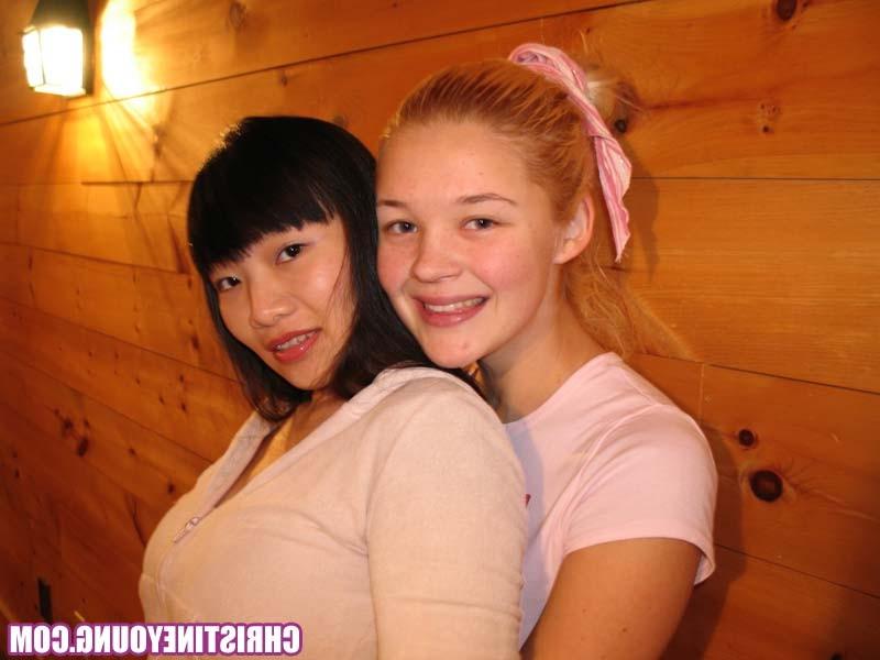 15P Two amazing young chicks Christine Young and Yumi Lee posing