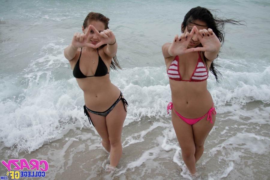 13P She was in a tiny bikini that practically exposed her pussy and tits