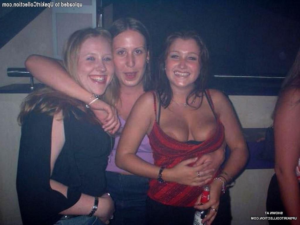 12P Bosomy chicks boast their tits and show upblouse