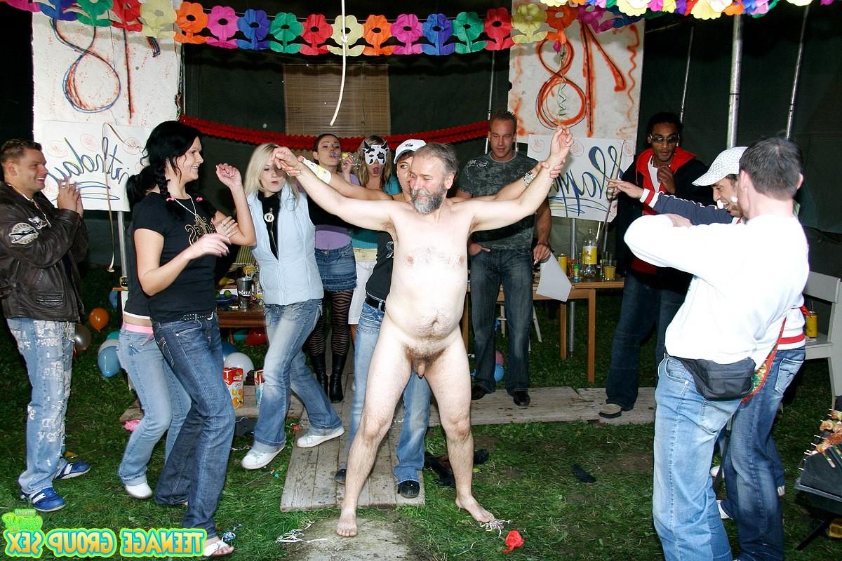 14P Hot teen is ready to suck first cock at her birthday party