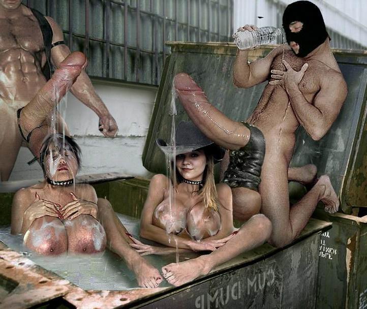 16P Drawings of females with males private parts