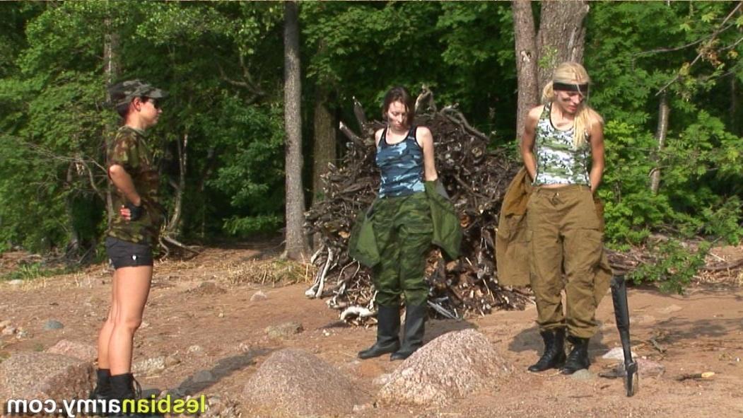 12P Insane army lesbian sex after nude conditioning