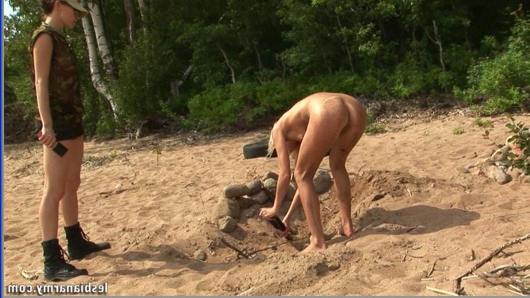 12P Hardcore lesbian military monkey drill