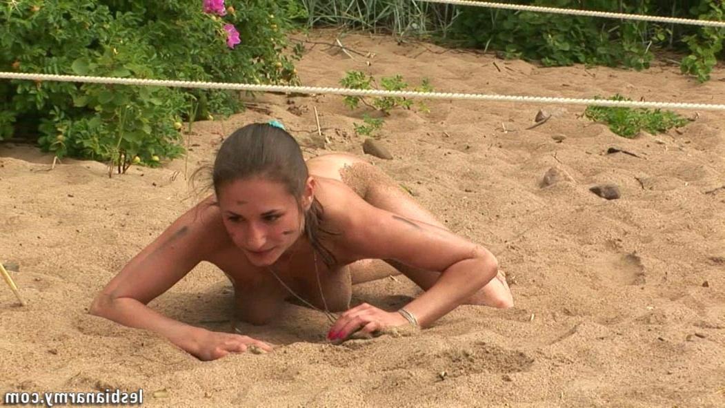 12P Tired military sexpot gets strapon-fucked