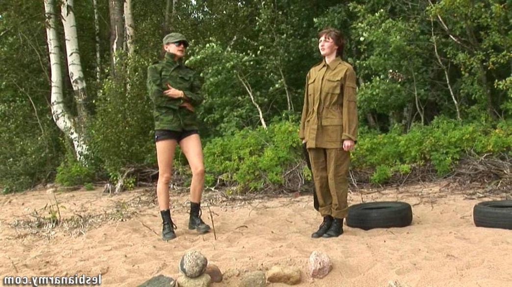 12P Nude lesbian soldier exercised and fucked