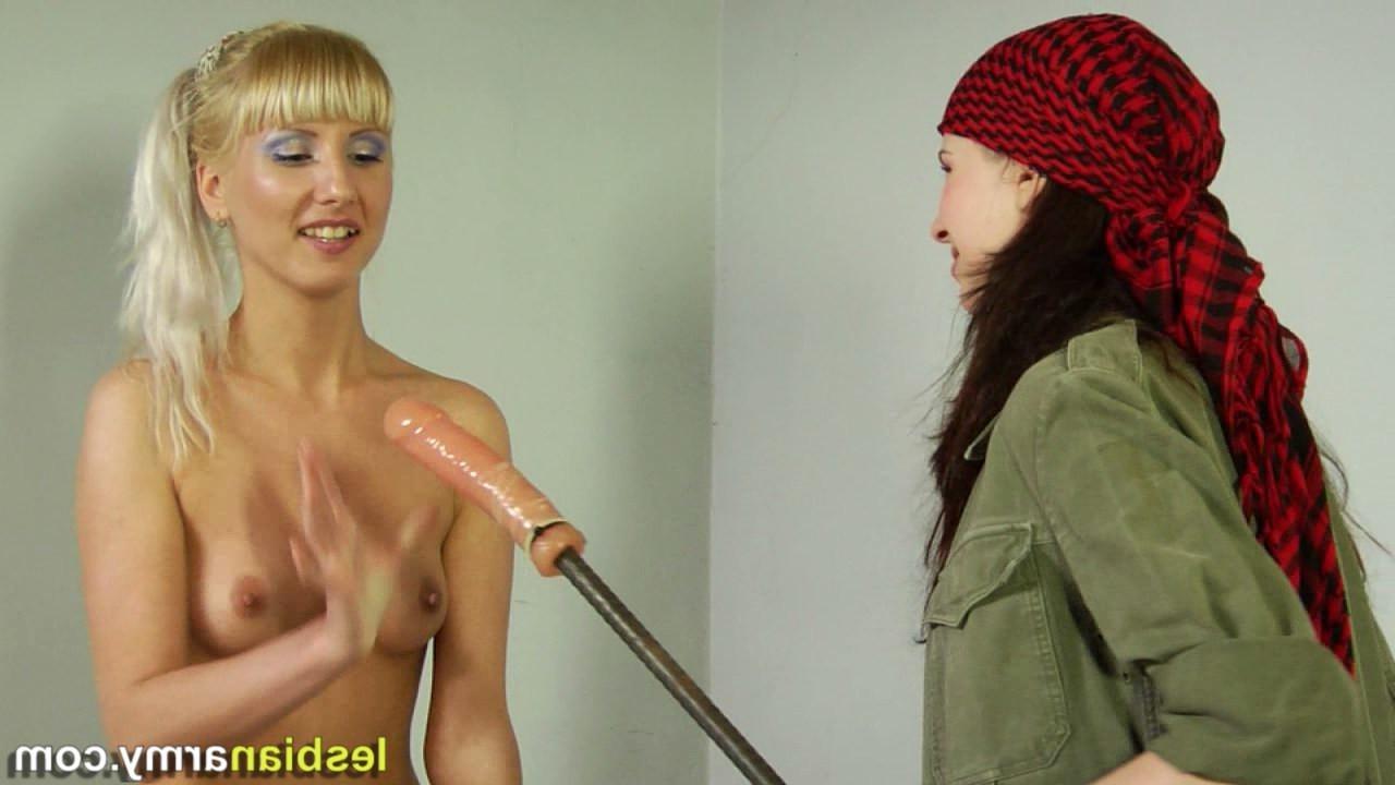12P Military slut fucked with dildos on the sticks