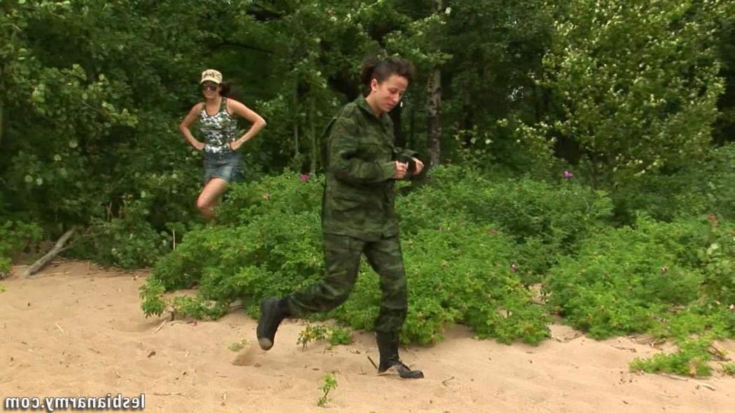 12P Fatiguing outdoor nude army training