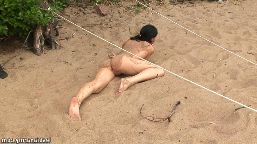 12P Jumping boobs of a military naked babe