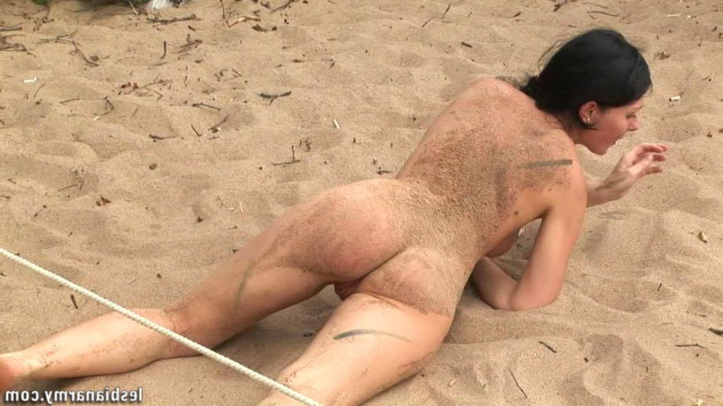 12P Jumping boobs of a military naked babe