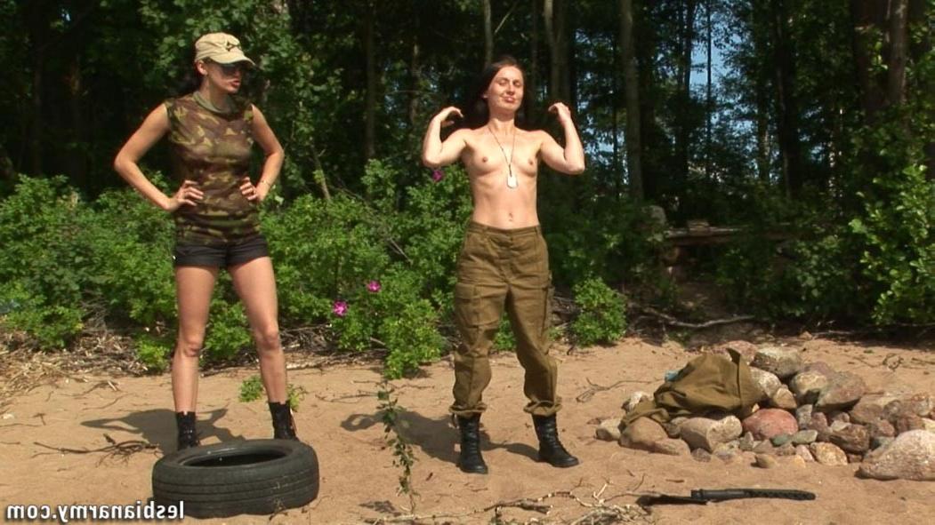 12P Petite military girl follows the lesbian instruction