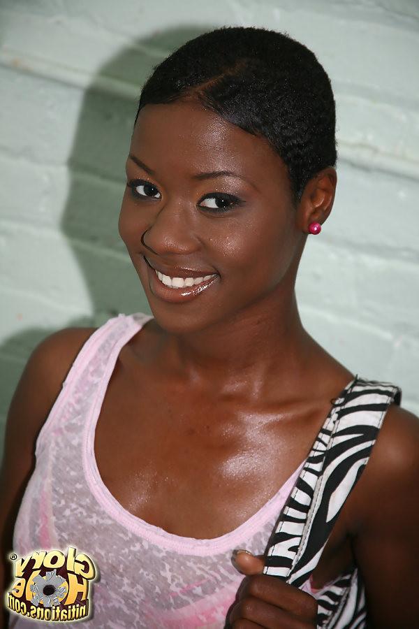 18P Hot ebony Lux Play banged hard by a long white gloryhole shlong