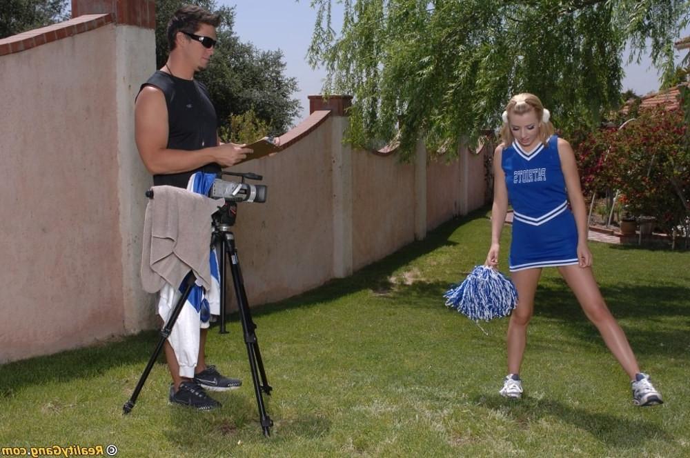 16P Naughty blonde cheerleader Lexi Belle get fucked hard outdoor