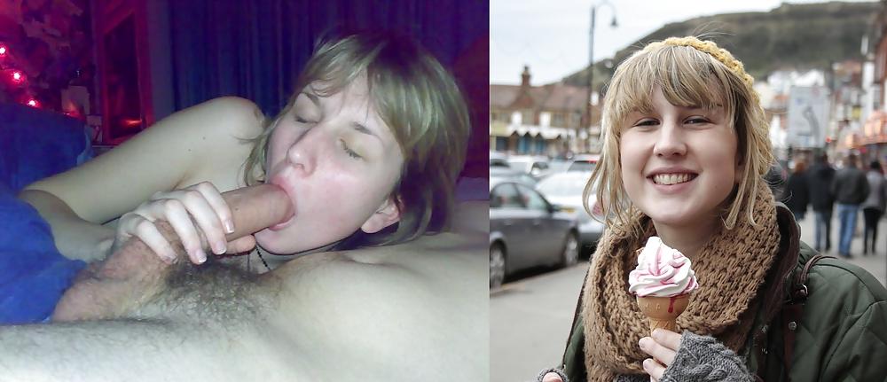 25P Before And After Blowjobs