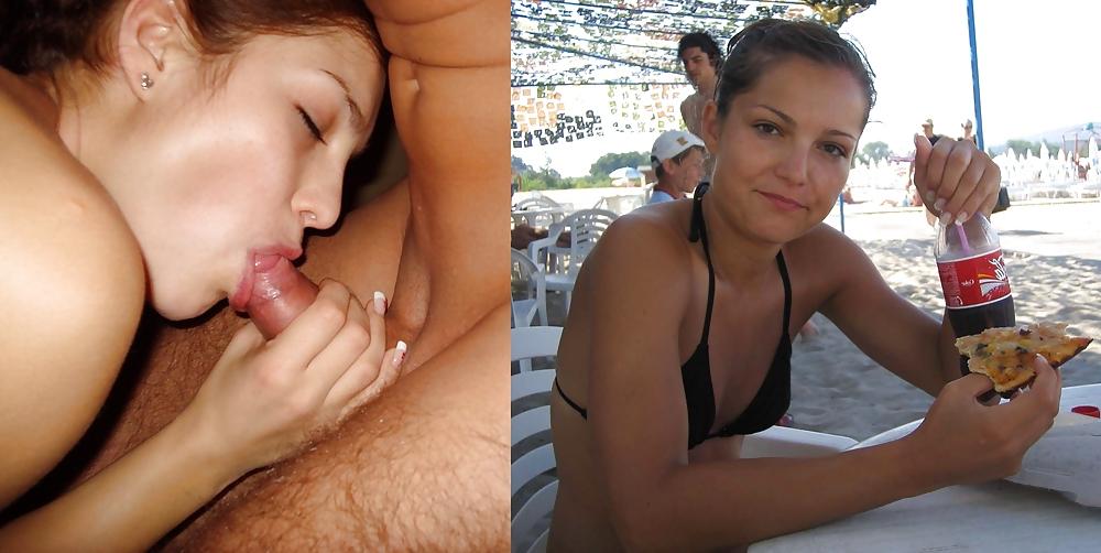 25P Before And After Blowjobs
