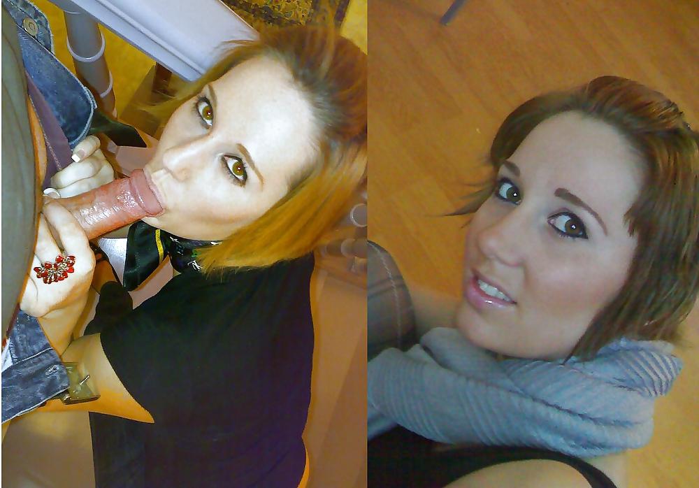 25P Before And After Blowjobs
