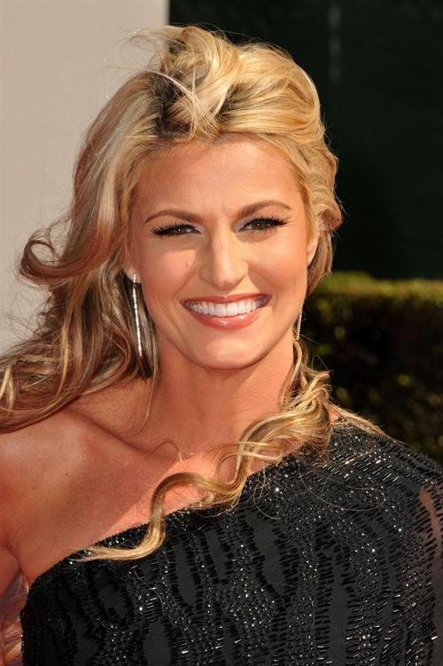 15P Erin Andrews glamorous blonde newscaster hard at work