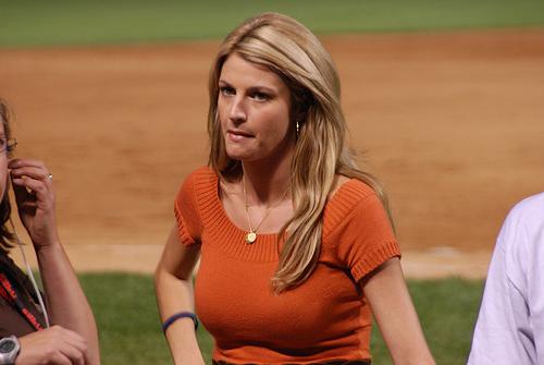 15P Erin Andrews glamorous blonde newscaster hard at work