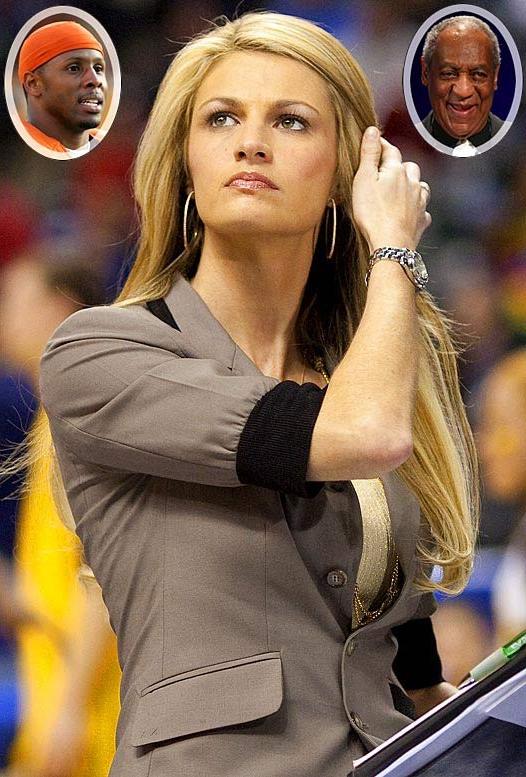 15P Erin Andrews glamorous blonde newscaster hard at work