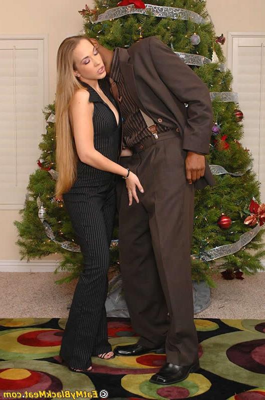 16P Long haired blonde picked up by a horny black guy