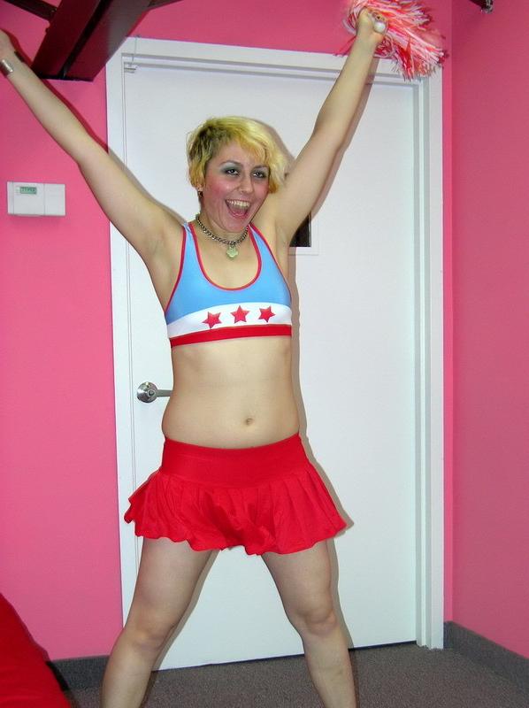 15P Blonde cheerleader Raven fucking an older geek