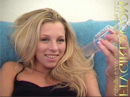22P Blonde rubbing private parts