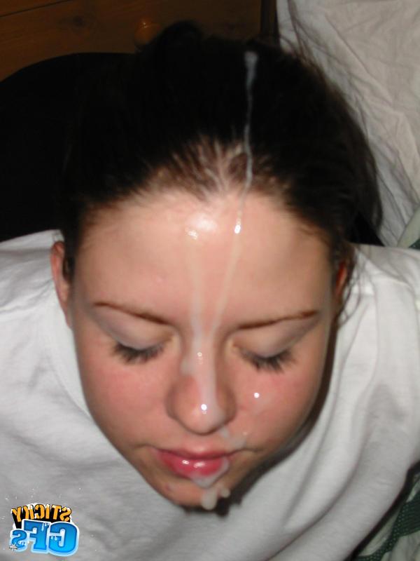 15P Cute teen girlfriends get blasted with jizz