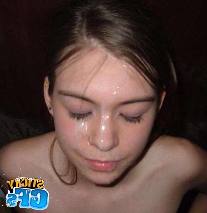 15P Cute teen girlfriends get blasted with jizz